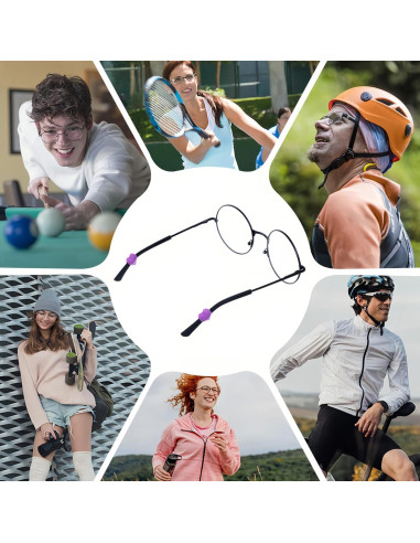 14 Pares Sujetadores Silicona Gafas Antideslizantes Corazón