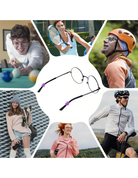 14 Pares Sujetadores Silicona Gafas Antideslizantes Corazón