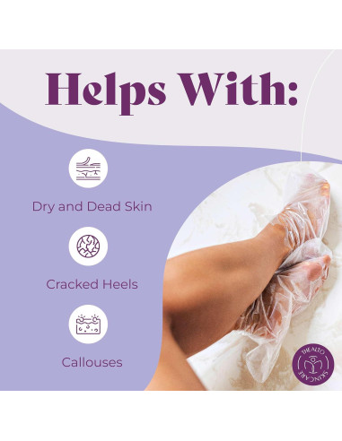 Mascarilla Exfoliante para Pies Thealto - 5 Piezas Aroma Lavanda