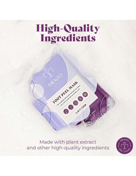 Mascarilla Exfoliante para Pies Thealto - 5 Piezas Aroma Lavanda