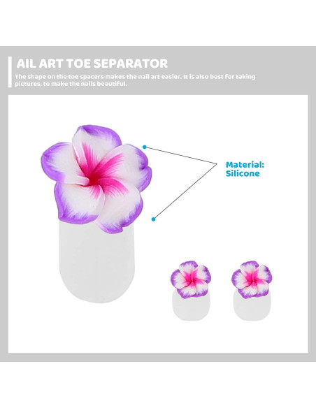 Separadores de Dedos de Silicona Beaupretty - 32 Piezas para Manicura y Pedicura