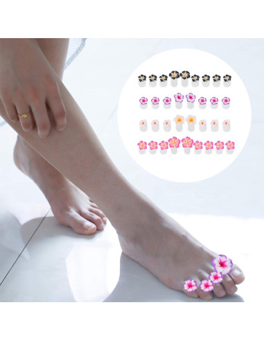 Separadores de Dedos de Silicona Beaupretty - 32 Piezas para Manicura y Pedicura