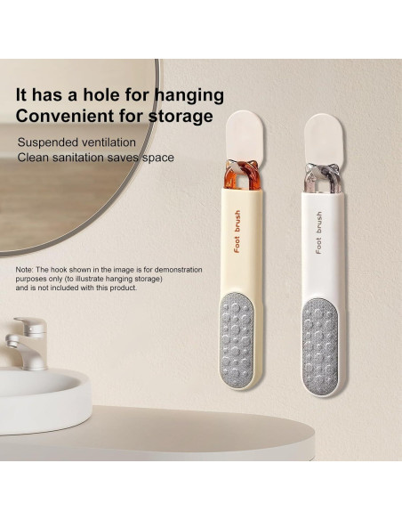 Lima de pies VISDOLL de acero inoxidable, doble cara, naranja