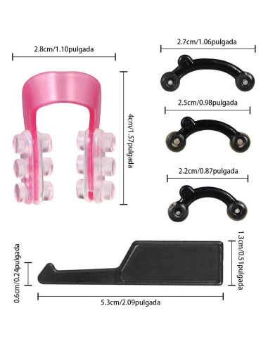 Set de Modeladores de Nariz Saycker - 9 Pares + Clips Nasales