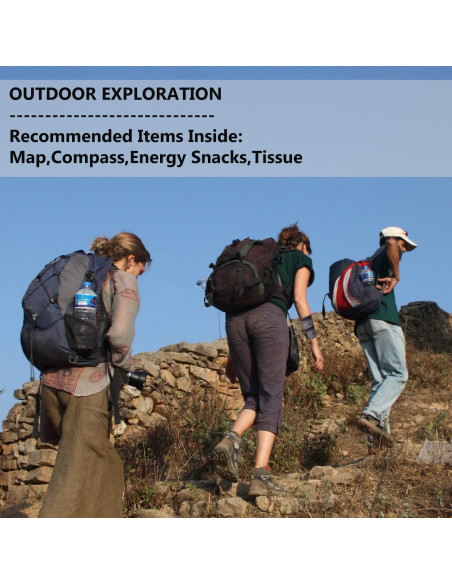 Billetera de Muñeca Hapheal con 2 Bolsillos para Viajes y Deportes