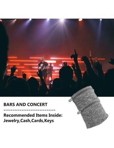 Billetera de Muñeca Hapheal con 2 Bolsillos para Viajes y Deportes