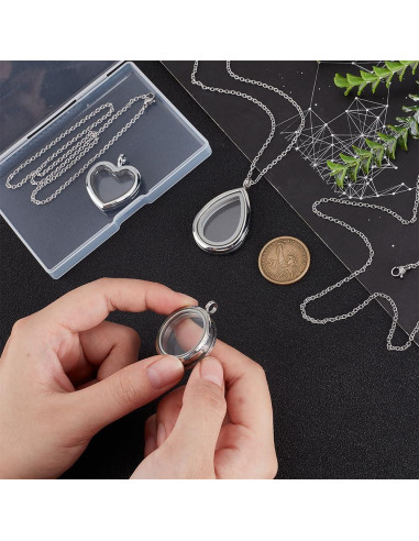 Collar con Colgante PH PandaHall 3 Estilos Acero Inoxidable