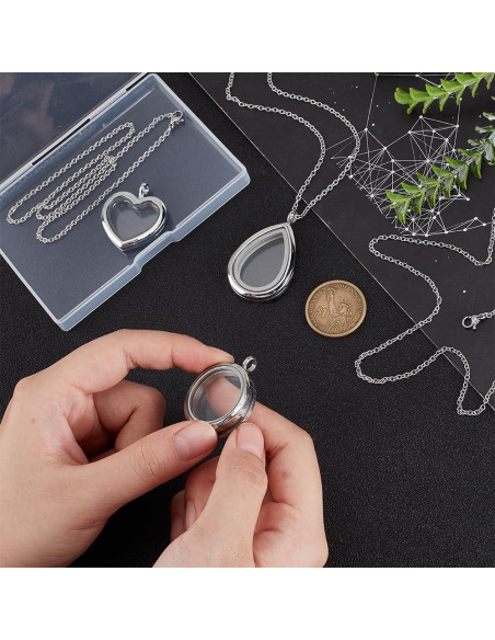 Collar con Colgante PH PandaHall 3 Estilos Acero Inoxidable