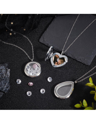 Collar con Colgante PH PandaHall 3 Estilos Acero Inoxidable