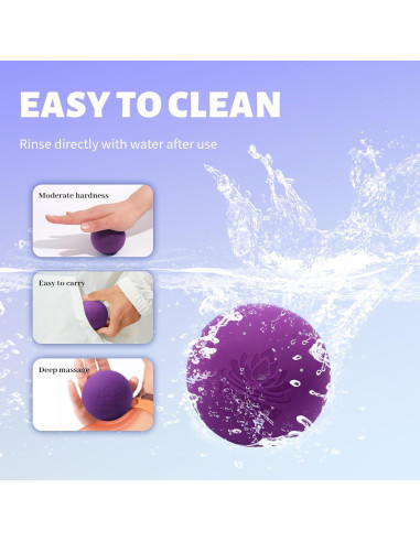 Pelotas de Masaje Lacrosse Yonseng 2 Piezas Rosa y Púrpura
