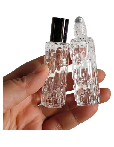 8 Botellas de Vidrio 10ml con Rodillo PYAWI - Accesorios Viaje