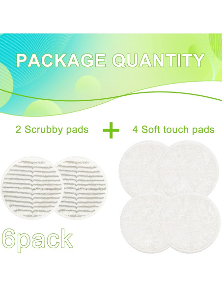 Kit de Almohadillas de Reemplazo Bissell Spinwave 2124 - 6 Piezas