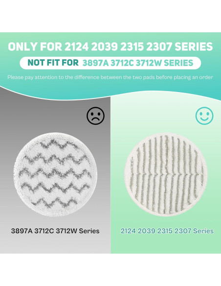 Kit de Almohadillas de Reemplazo Bissell Spinwave 2124 - 6 Piezas