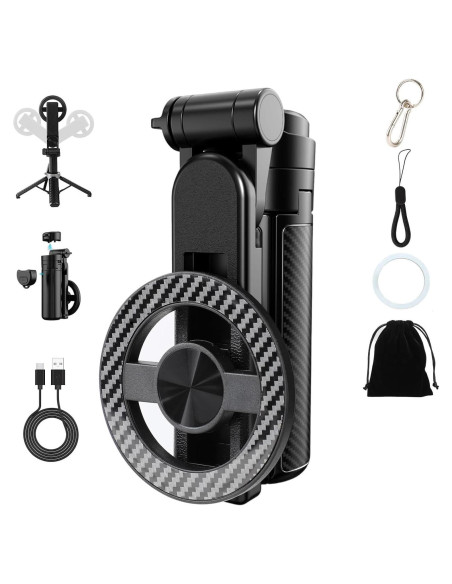 Trípode de Selfie Magnético 4-en-1 Genérico con Control Remoto