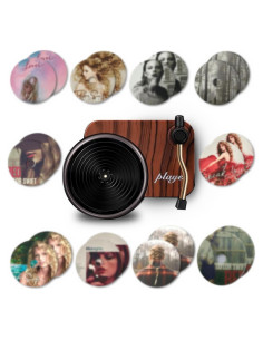 Ambientador de Coche R RUCKERCO Tocadiscos Vintage 20 Discos