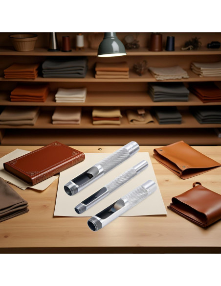 Juego de 3 Troqueles para Ojetes WaigN - Acero 0.64, 0.95, 1.27 cm