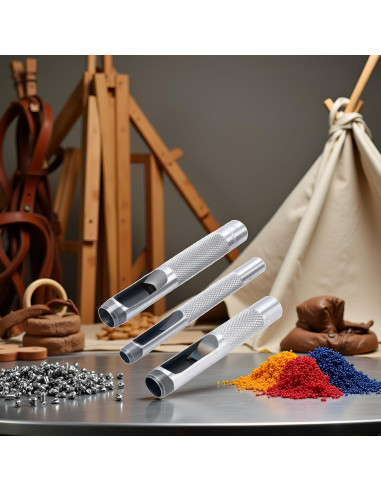 Juego de 3 Troqueles para Ojetes WaigN - Acero 0.64, 0.95, 1.27 cm