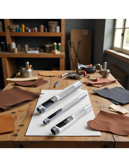 Juego de 3 Troqueles para Ojetes WaigN - Acero 0.64, 0.95, 1.27 cm