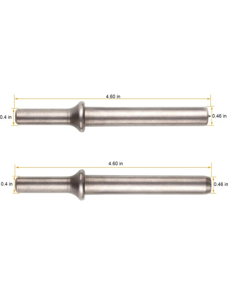 Juego de Remaches Neumático Abuff 2 Piezas 11.68 cm Acero