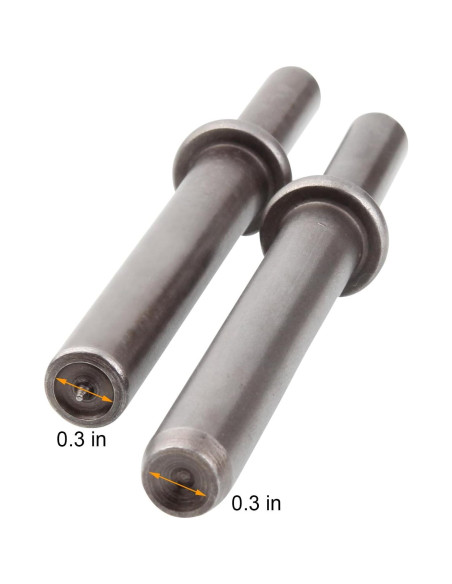 Juego de Remaches Neumático Abuff 2 Piezas 11.68 cm Acero
