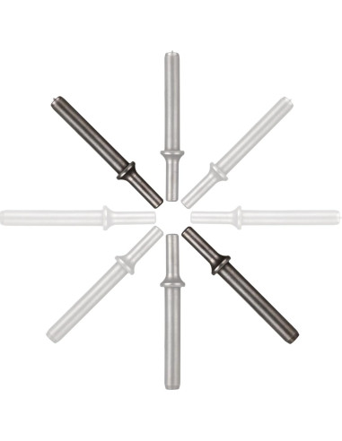 Juego de Remaches Neumático Abuff 2 Piezas 11.68 cm Acero