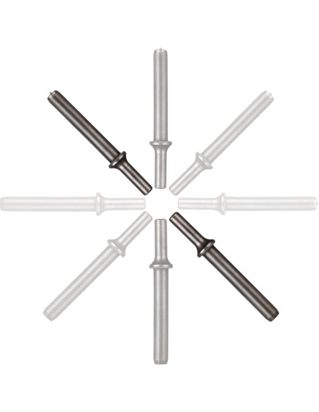 Juego de Remaches Neumático Abuff 2 Piezas 11.68 cm Acero