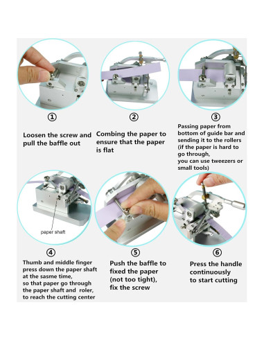 Máquina de Corte de Flecos Quilling YURROAD Ajustable