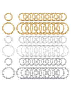 Anillas de Salto Cerradas CHGCRAFT 300 Piezas 7mm 10mm