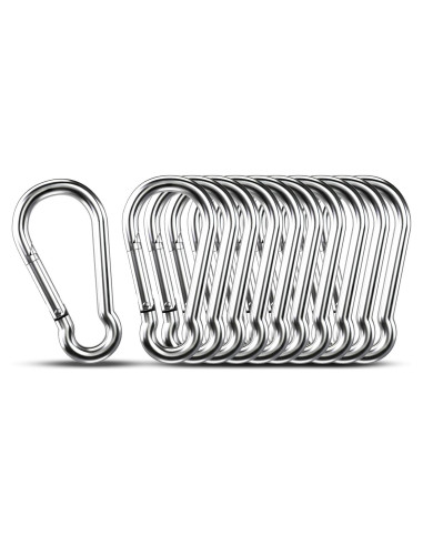 Ganchos de Clip KINLINK M4 de Acero Inoxidable 10pcs 3.98cm