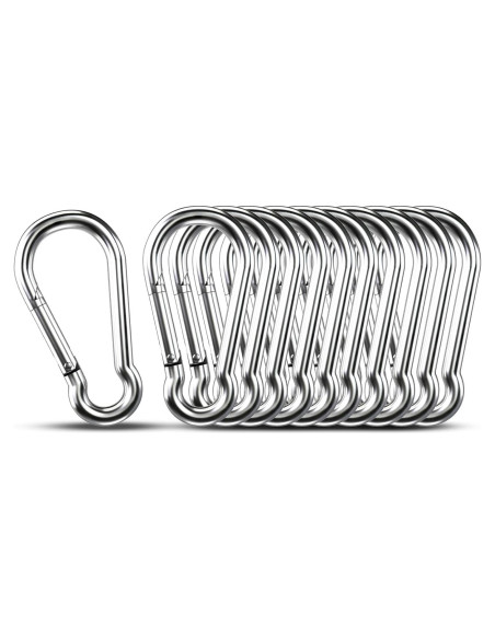 Ganchos de Clip KINLINK M4 de Acero Inoxidable 10pcs 3.98cm