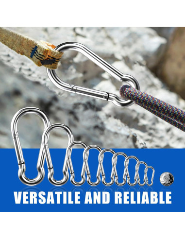 Ganchos de Clip KINLINK M4 de Acero Inoxidable 10pcs 3.98cm