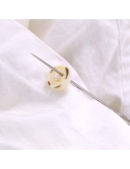 25 Piezas Agujas de Coser a Mano Yklbpd con Estuche de Madera