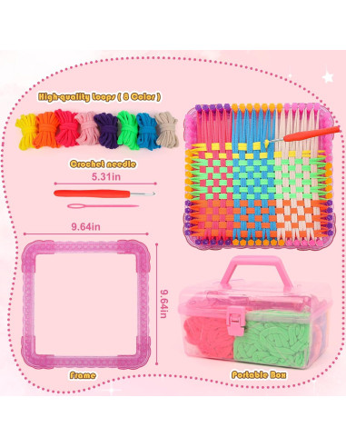 Kit de Telar de Tejer ZMMB para Niños y Adultos - Manualidades Creativas