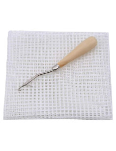 Kit de Tejido de Alfombras CYSFETENA 50x50cm con Ganchillo