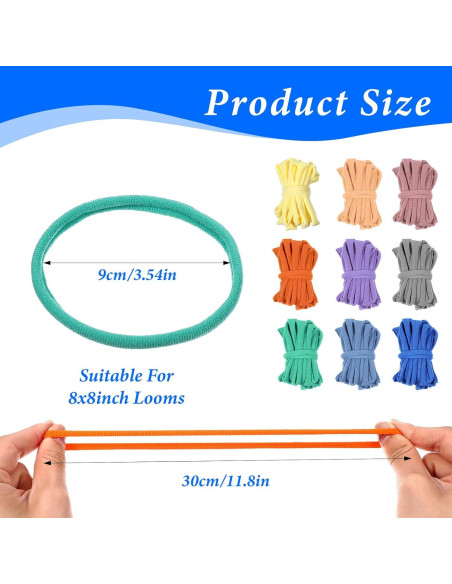 XLIUAX 180 Anillos de Telar de Poliester para Potholders