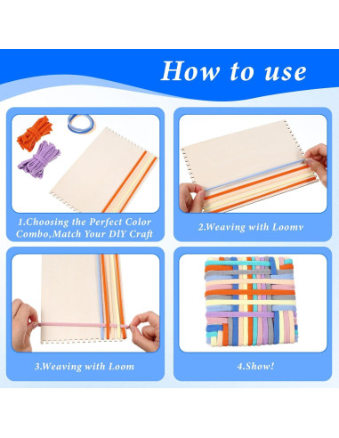 XLIUAX 180 Anillos de Telar de Poliester para Potholders