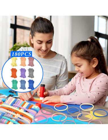 XLIUAX 180 Anillos de Telar de Poliester para Potholders