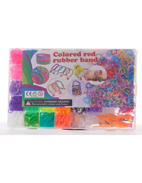 Kit de Pulseras de Goma UUEMB 3000 Piezas DIY Colorido