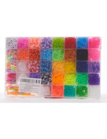 Kit de Pulseras de Goma UUEMB 3000 Piezas DIY Colorido