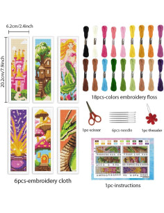 Kits de Marcadores de Punto de Cruz INFUNLY Cuento de Hadas 2