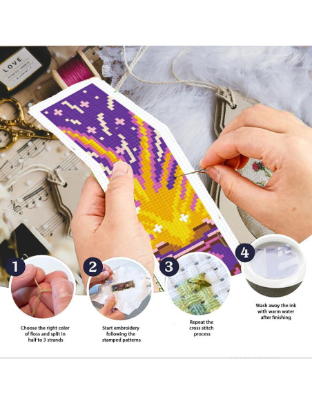 Kits de Marcadores de Punto de Cruz INFUNLY Cuento de Hadas