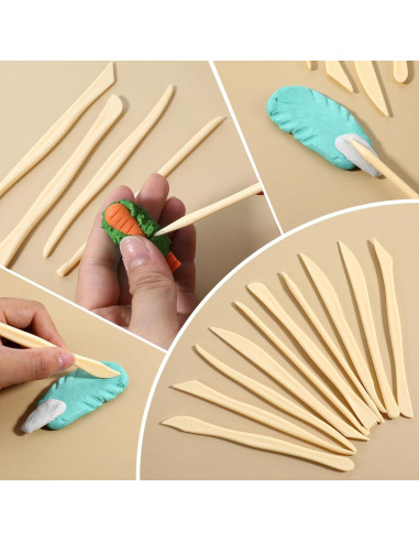 Kit de Herramientas de Escultura de Arcilla AOZUO - 10 Piezas