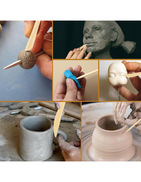 Kit de Herramientas de Escultura de Arcilla AOZUO - 10 Piezas