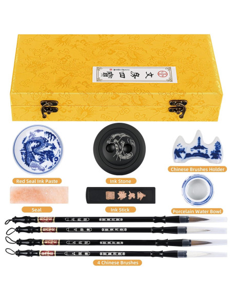 Juego de Caligrafía China I-MART para Principiantes - 10 Piezas
