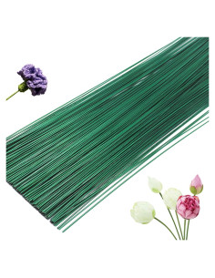 200 Alambres Florales Verdes 40.64 cm 22 Gauge Hamiggaa