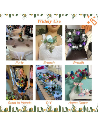 200 Alambres Florales Verdes 40.64 cm 22 Gauge Hamiggaa