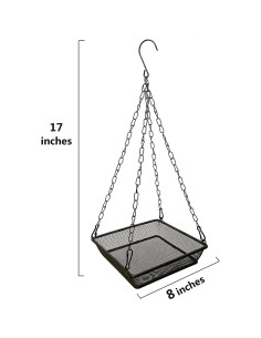 Paquete de 2 bandejas colgantes para aves WOWARE de metal 2