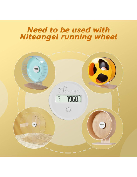 Contador de Pasos para Rueda de Hámster Niteangel SW-01