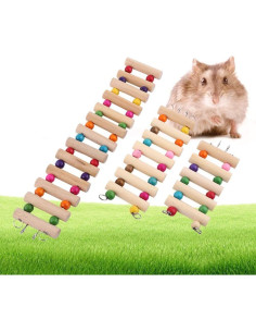 Escalera Colgante para Mascotas Garosa - Madera 7 Pasos 2