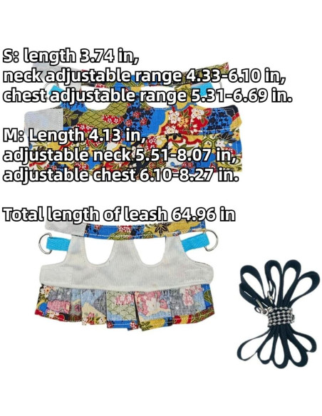 Juego de Arnés y Correa para Pequeños Animales Copfeu Mediano